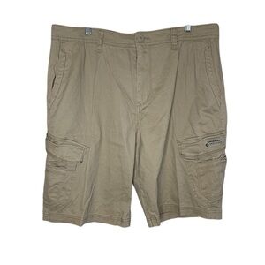 Unionbay Flex Waist Men's Tan Cargo Shorts NWT Size 38